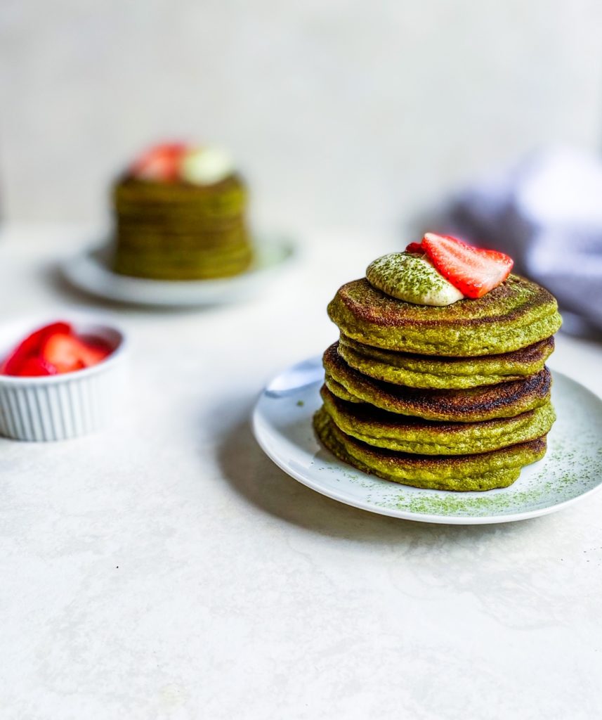 Gluten Free Matcha Pancakes - Nutritious Delights